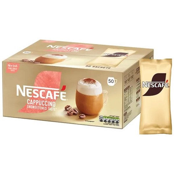 Nescafe Gold Cappuccino Instant Coffee Sachets, Pack of 50