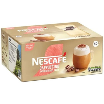 Nescafe Gold Cappuccino Instant Coffee Sachets, Pack of 50