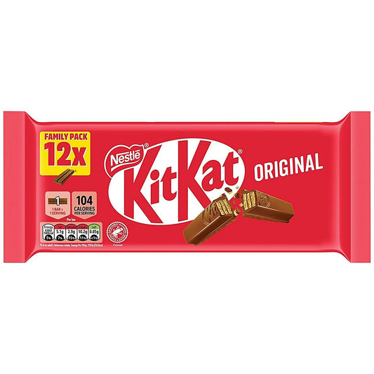 Nestle KitKat 2 Finger Milk Chocolate Bar Pack of 12