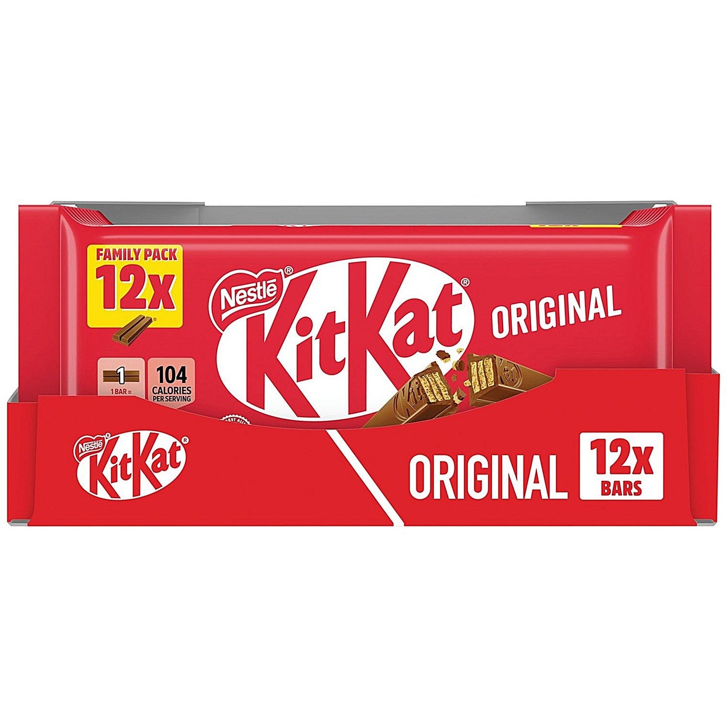 Nestle KitKat 2 Finger Milk Chocolate Bar Pack of 12