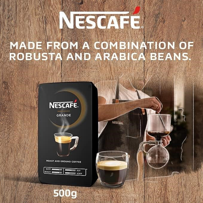 Nescafe Grande Roast and Ground Coffee Intensity, 500g