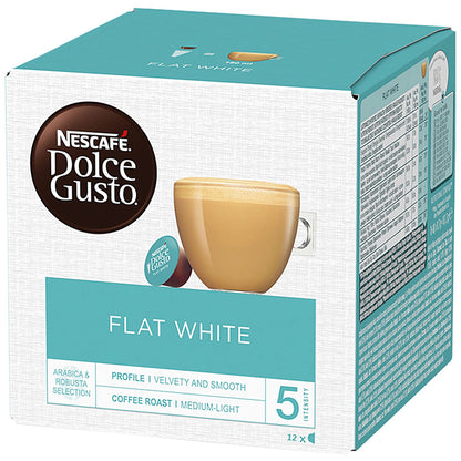 Nescafe Dolce Gusto Flat White Capsules, 12 Capsules, Pack of 3