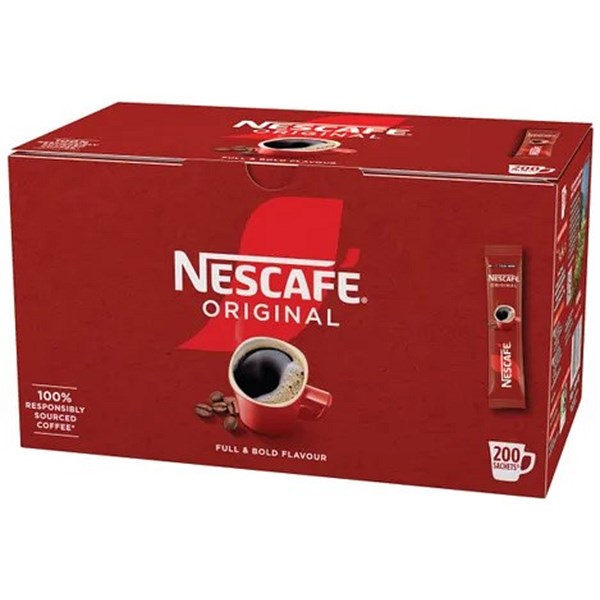 Nescafe Original Instant Coffee Sachets, Pack of 200
