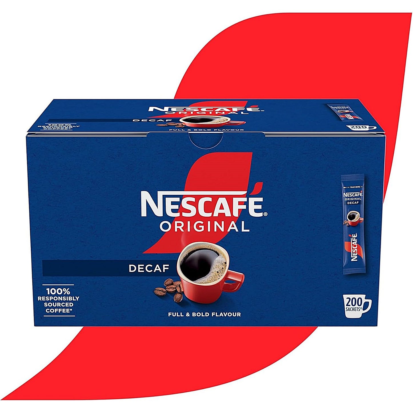 Nescafe Original Decaf Instant Coffee Sachets, Pack of 200