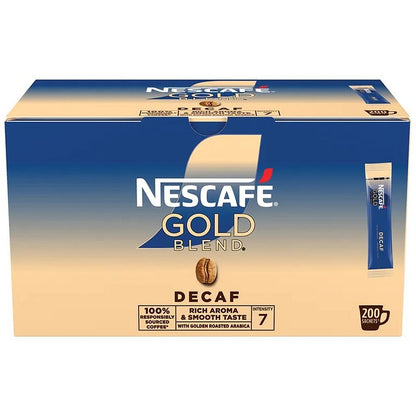 Nescafe Gold Blend Decaff Instant Coffee Sachets, Pack of 200
