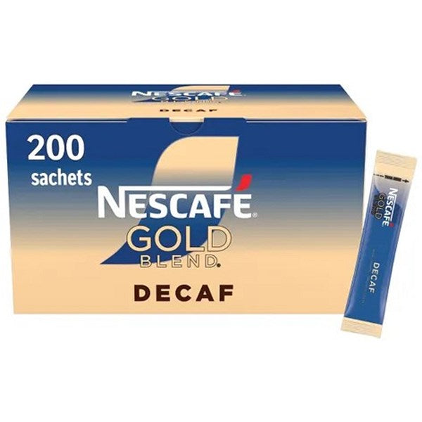 Nescafe Gold Blend Decaff Instant Coffee Sachets, Pack of 200