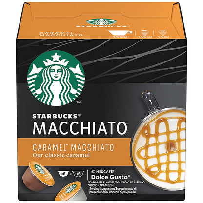 Starbucks Caramel Macchiato Dolce Gusto Capsules, 12 Capsules, Pack of 3