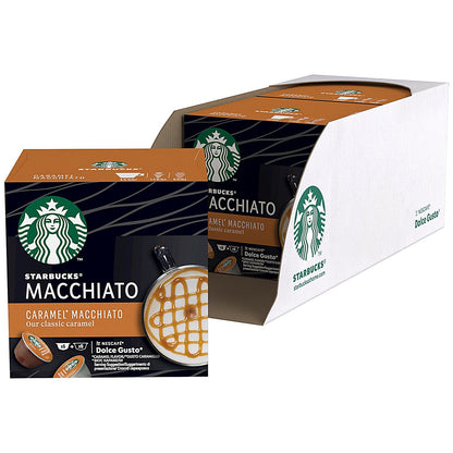 Starbucks Caramel Macchiato Dolce Gusto Capsules, 12 Capsules, Pack of 3
