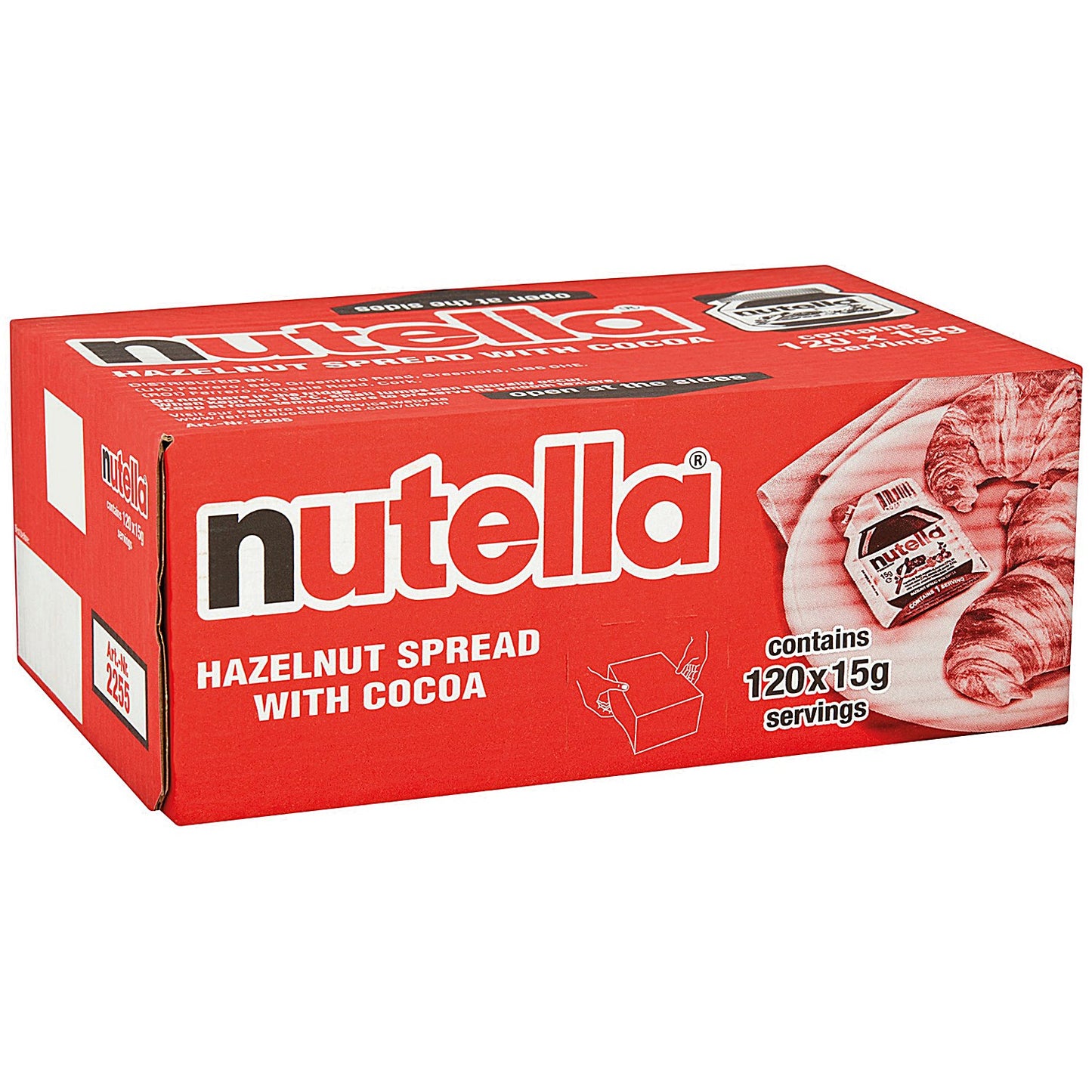 Nutella Hazelnut with Cocoa Spread Portion Packs, 15g, Pack of 120