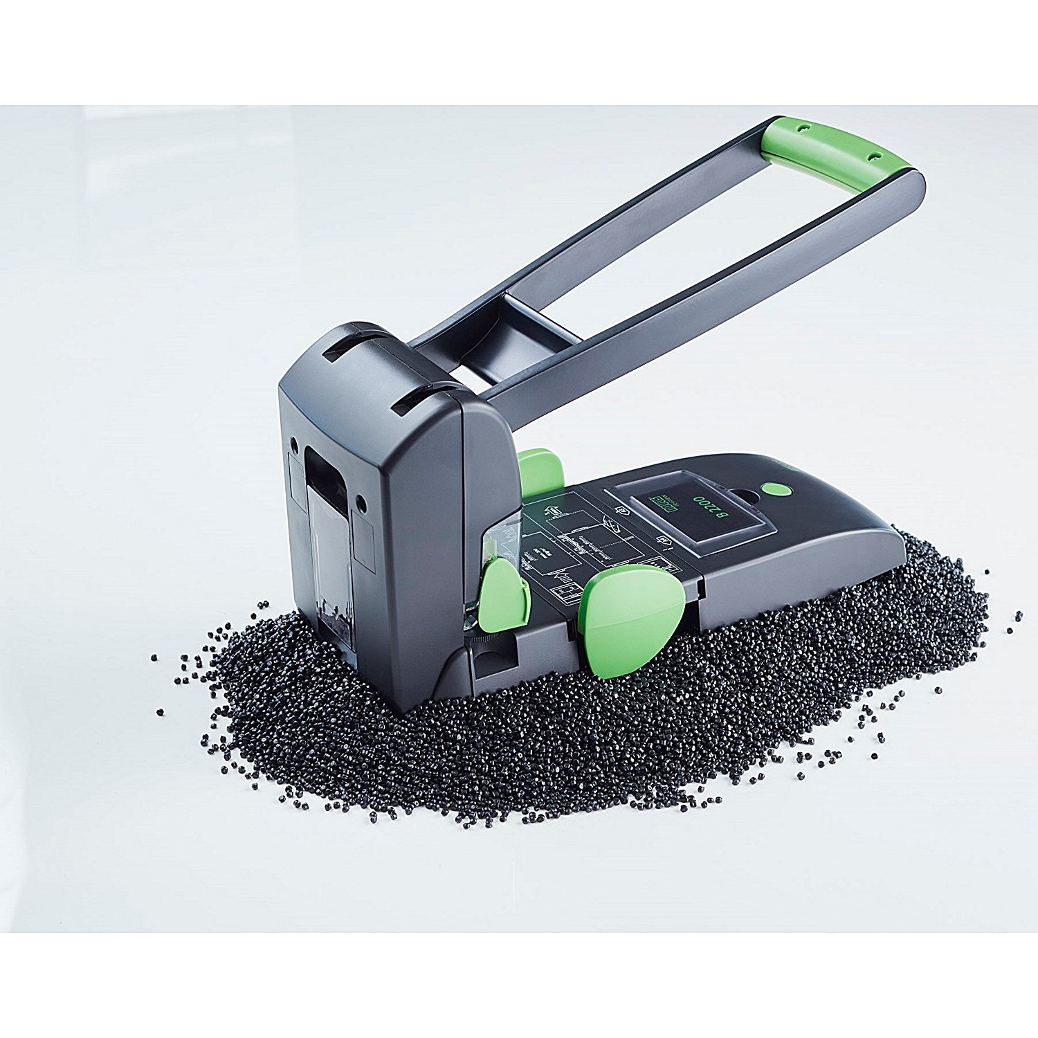 Novus B2200 Sustainable Re+New Heavy Duty Black/Green Hole Punch (200 Sheet Capacity)