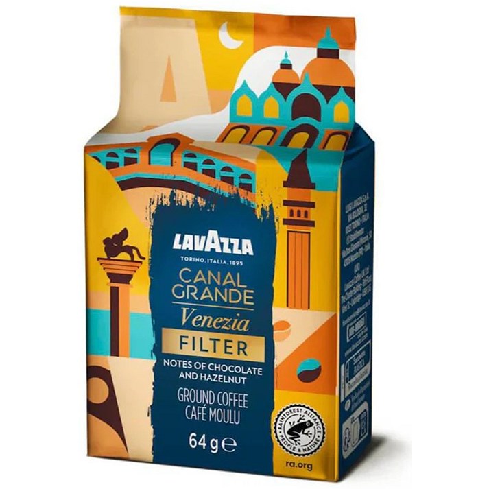 Lavazza Canal Grande Filter Coffee, 64g, Pack of 30