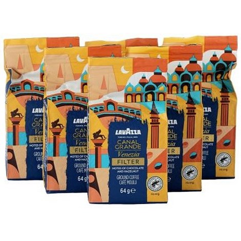 Lavazza Canal Grande Filter Coffee, 64g, Pack of 30