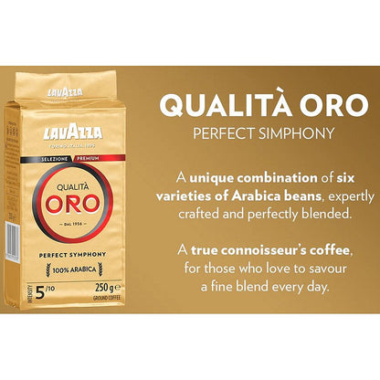 Lavazza Qualita Oro Ground Filter Coffee, 250g