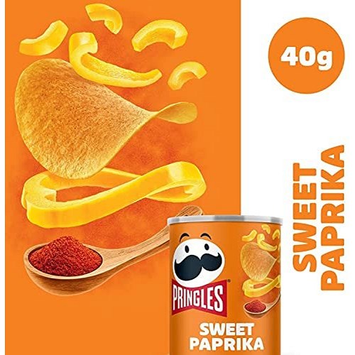 Pringles Paprika Crisps, 40g, Pack of 12 Easy2Order : NWT2091