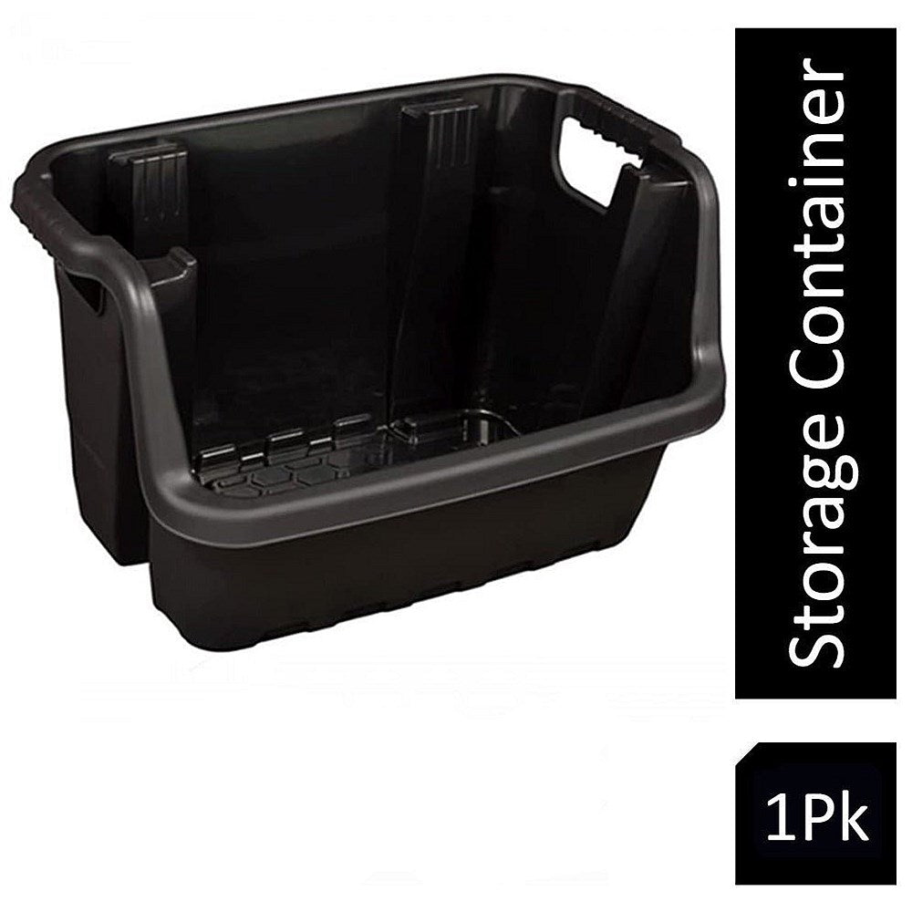 Strata Heavy Duty Stackable Crate, 35 Litres, Black