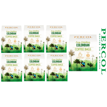 Percol Colombian Coffee Bags, 8g, Pack of 10