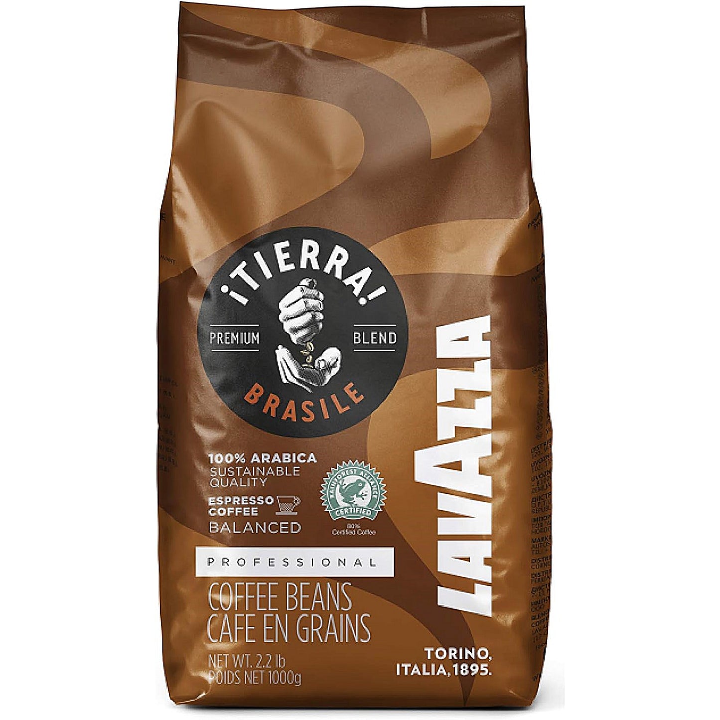 Lavazza Tierra Origins Brasile 100% Coffee Beans, 1kg