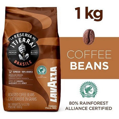 Lavazza Tierra Origins Brasile 100% Coffee Beans, 1kg