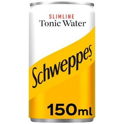 Schweppes Slimline Tonic Water, 24x150ml Cans