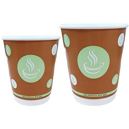 Belgravia Biodegradable Double Walled Cups, 284ml, Pack of 25