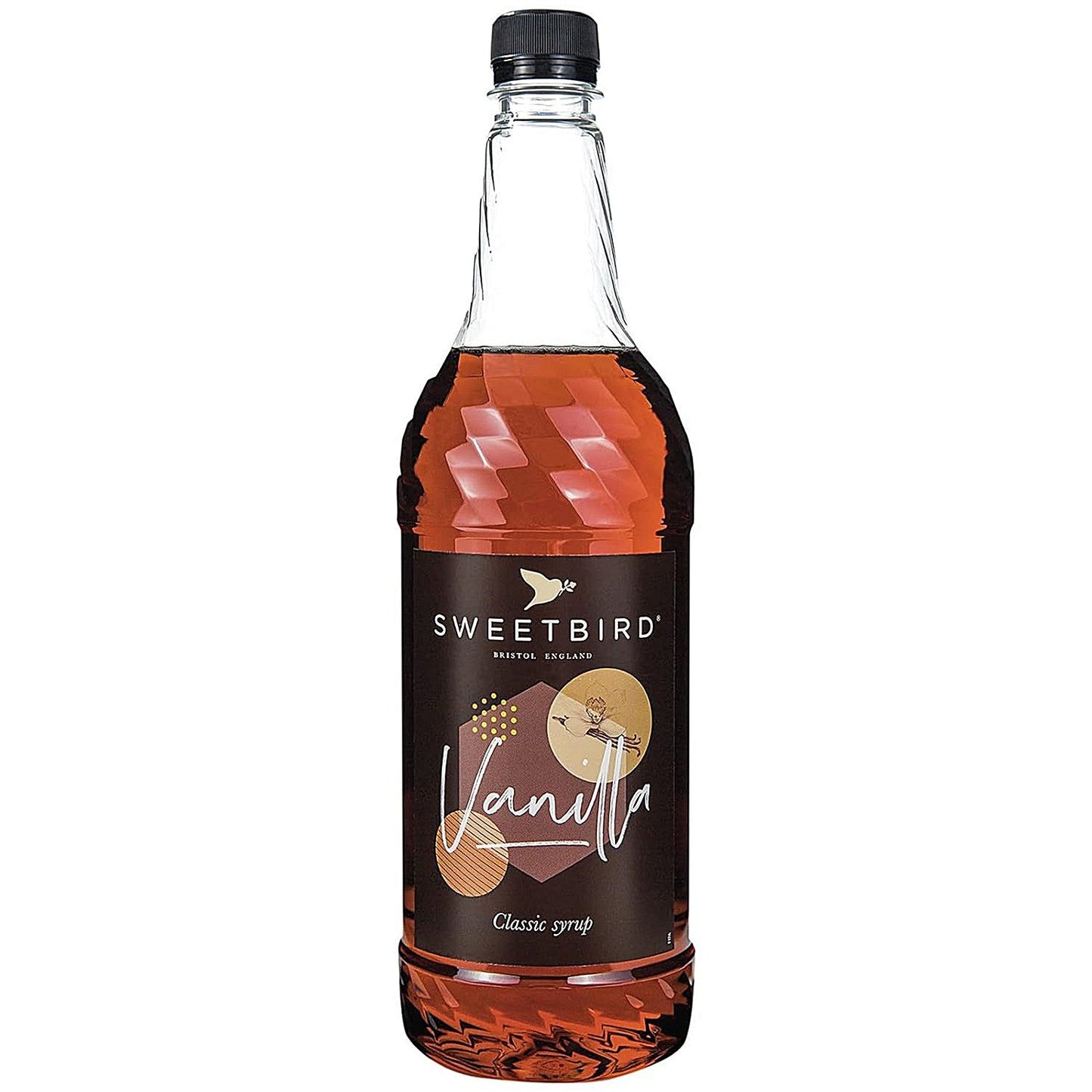 Sweetbird Vanilla Syrup, 1 Litre, Plastic Bottle