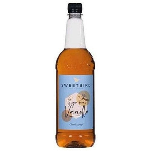 Sweetbird Sugar Free Vanilla Syrup, 1 Litre, Plastic Bottle Easy2Order : NWT4163