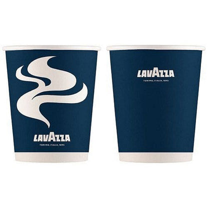 Lavazza Double Walled Cups, 250ml, Blue & White, Pack of 25
