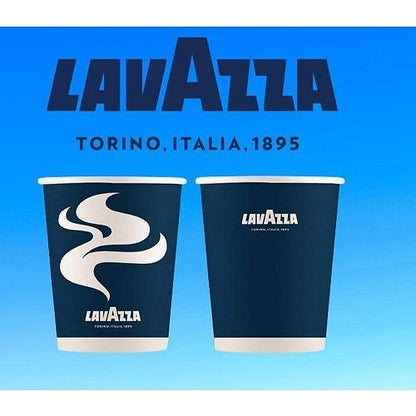 Lavazza Double Walled Cups, 250ml, Blue & White, Pack of 25