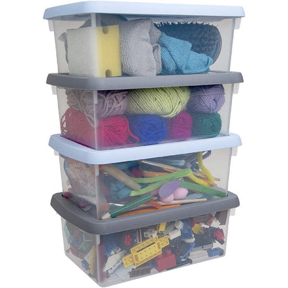 Wham Clear 4.01 Box & Lid Set, 3.5 Litre, Pack of 4 Easy2Order : NWT4713