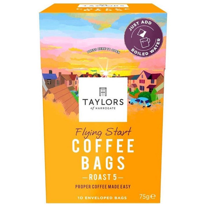 Taylors of Harrogate Flying Start Coffee Bags, Pack of 10
