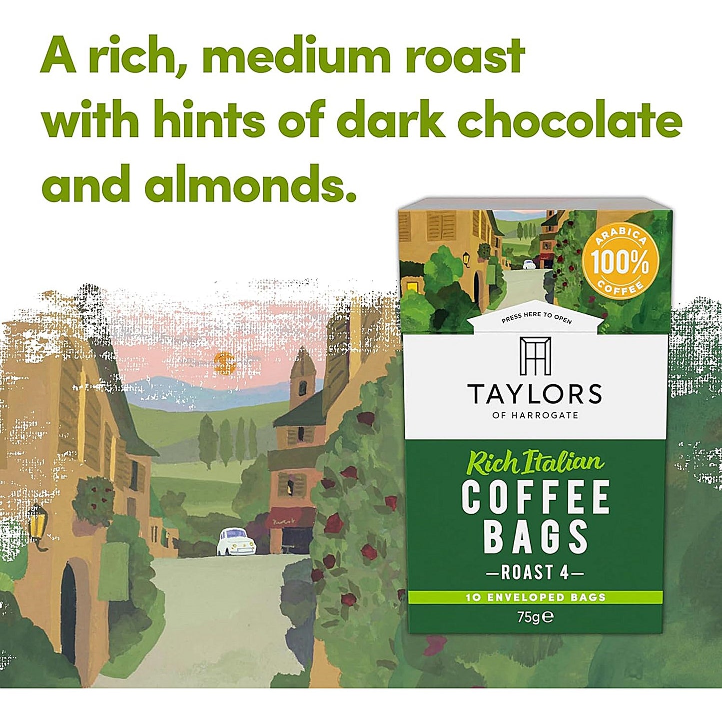 Taylors of Harrogate Rich Italian Coffee Bags, Pack of 10