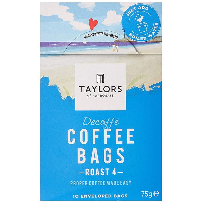 Taylors of Harrogate Decaf Coffee Bags, Pack of 10