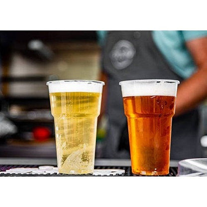 Plastic Pint Glasses, Pack of 50
