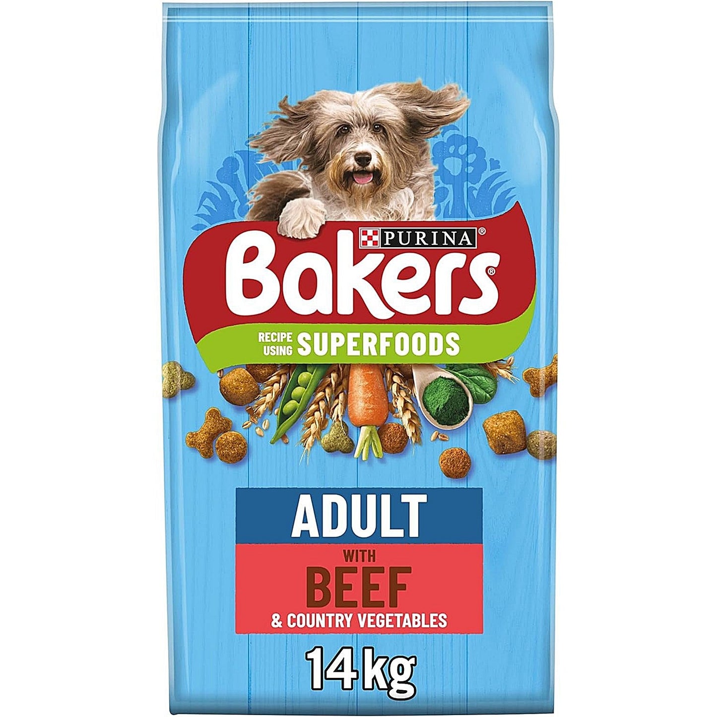 Bakers Adult Beef Dog Food, 14kg