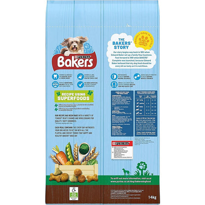 Bakers Adult Beef Dog Food, 14kg