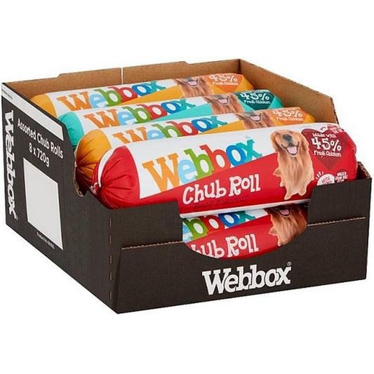Webbox Chub Roll Assorted, 720g, Pack of 8