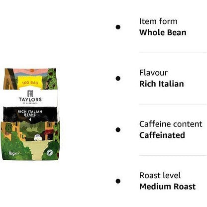 Taylors of Harrogate Rich Italian Coffee Beans, 1kg