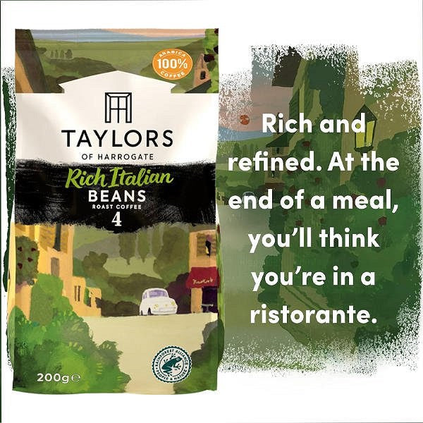 Taylors of Harrogate Rich Italian Coffee Beans, 200g