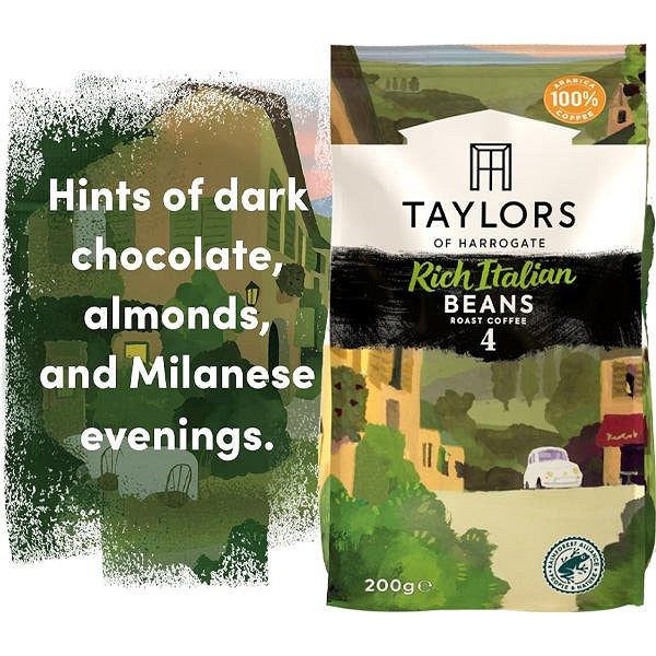 Taylors of Harrogate Rich Italian Coffee Beans, 200g