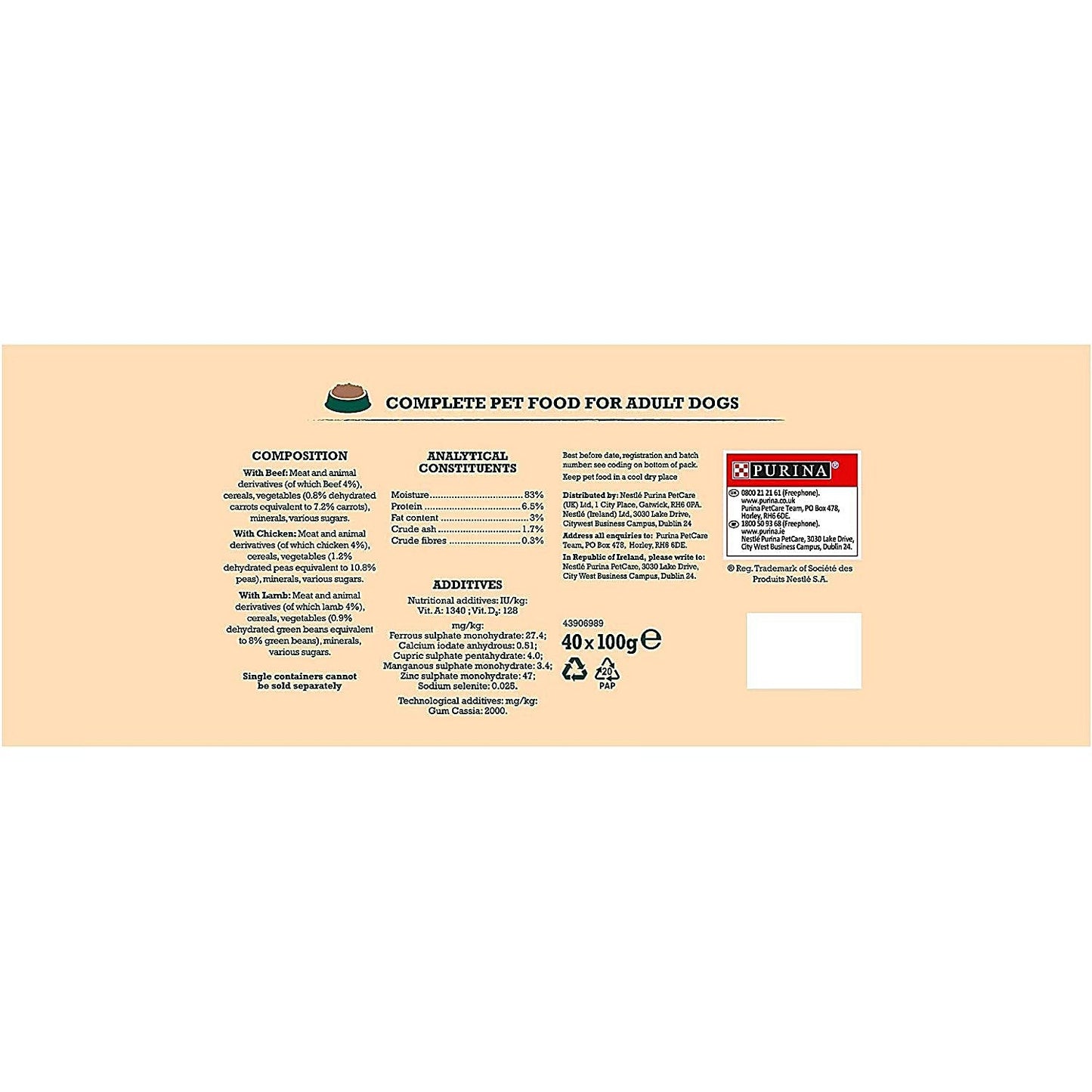 Winalot Perfect Portions in Jelly, 100g, Pack of 40
