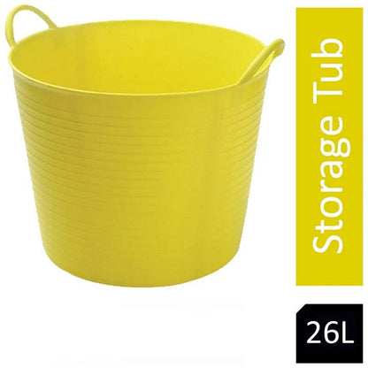 Gorilla Flexi Tub, 26 Litre, Yellow Easy2Order : NWT6271