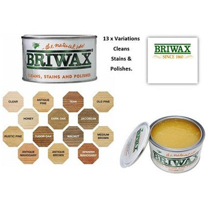 Briwax Original Wax Furniture Polish Cleaner Restorer, Tudor Oak, 400ml Easy2Order : NWT6433