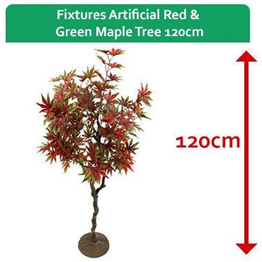 Fixtures Artificial Red & Green Maple Tree, 120cm Easy2Order : NWT6590