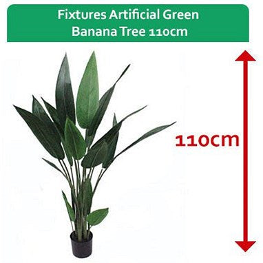Fixtures Artificial Green Banana Tree, 110cm Easy2Order : NWT6597