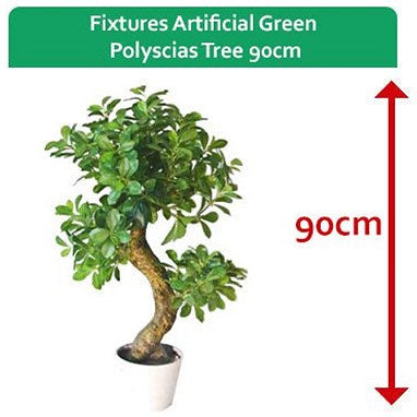 Fixtures Artificial Green Polyscias Tree, 80cm Easy2Order : NWT6604