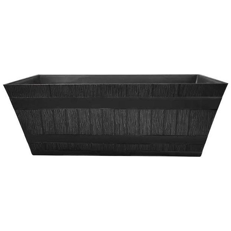 Fixtures Barrel Design Grey Trough, 50.8cm x 25.4cm x 19cm
