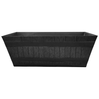 Fixtures Barrel Design Grey Trough, 50.8cm x 25.4cm x 19cm