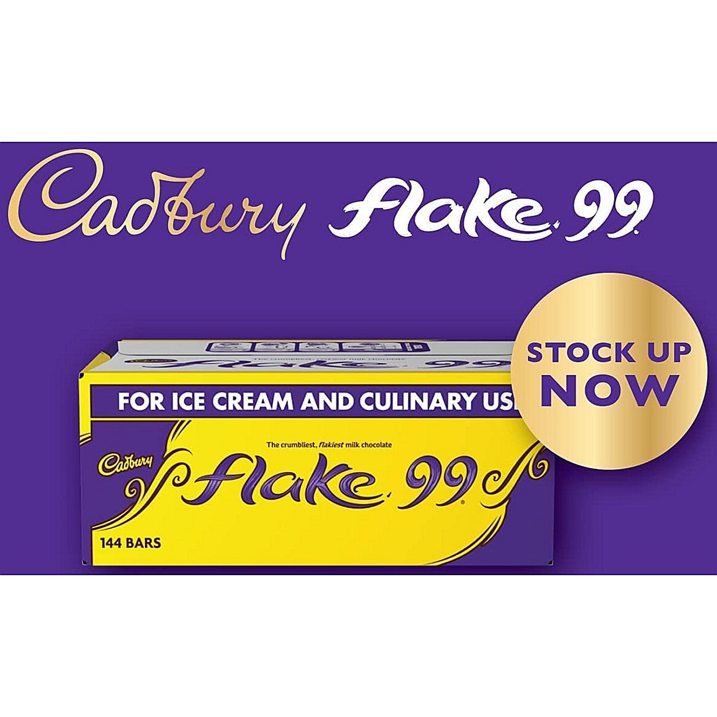 Cadbury Flakes, Pack of 144 Easy2Order : NWT7151