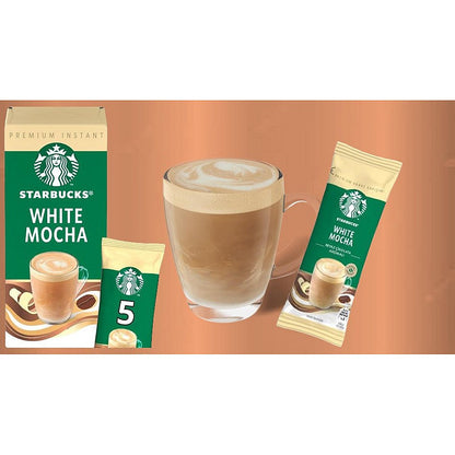 Starbucks White Mocha Instant Coffee Sachets, 24g, Pack of 5