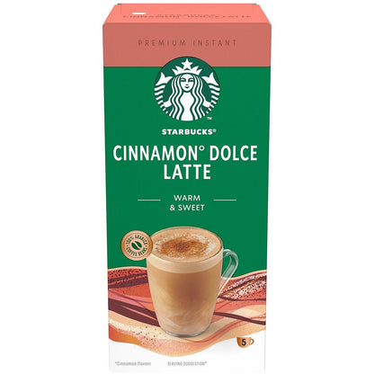 Starbucks Cinnamon Dolce Latte Instant Coffee Sachets, 23.5g, Pack of 5